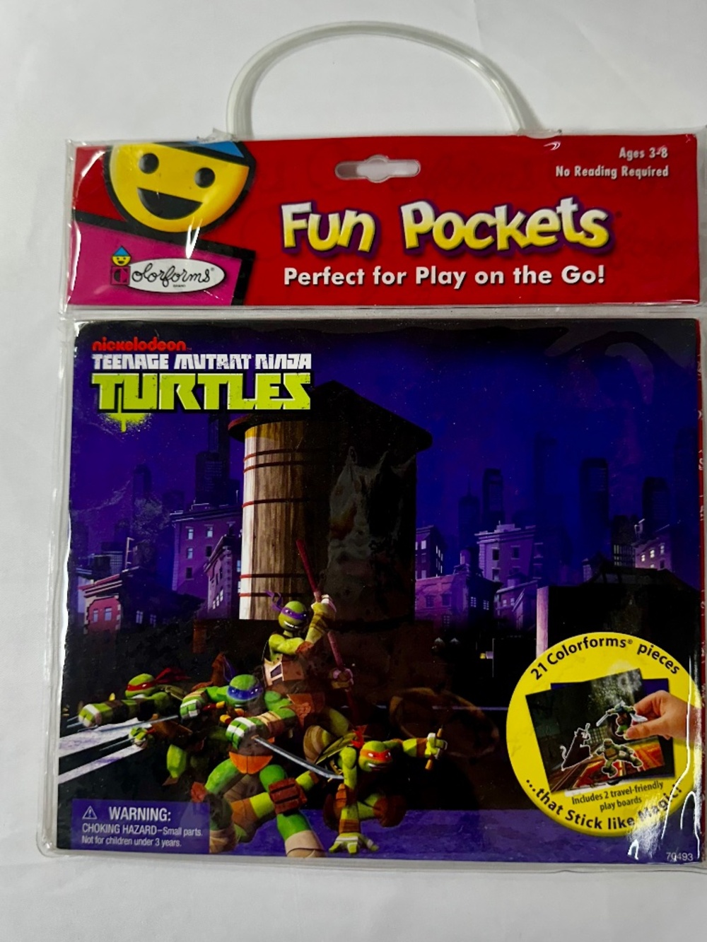 Teenage Mutant Ninja Turtle Fun Pocket Colorforms, 2013, Ages 3-8